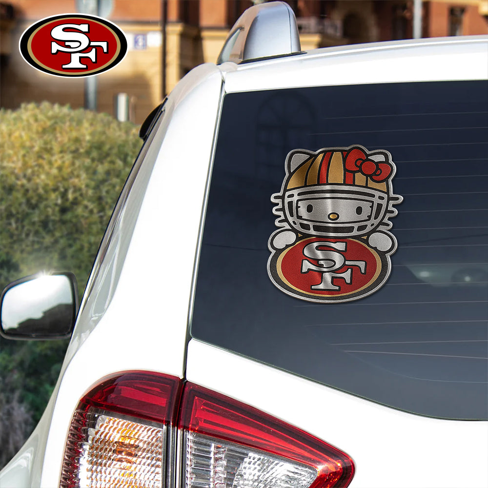 NFL x SF Hello Kitty Car Badge Sticker HLP