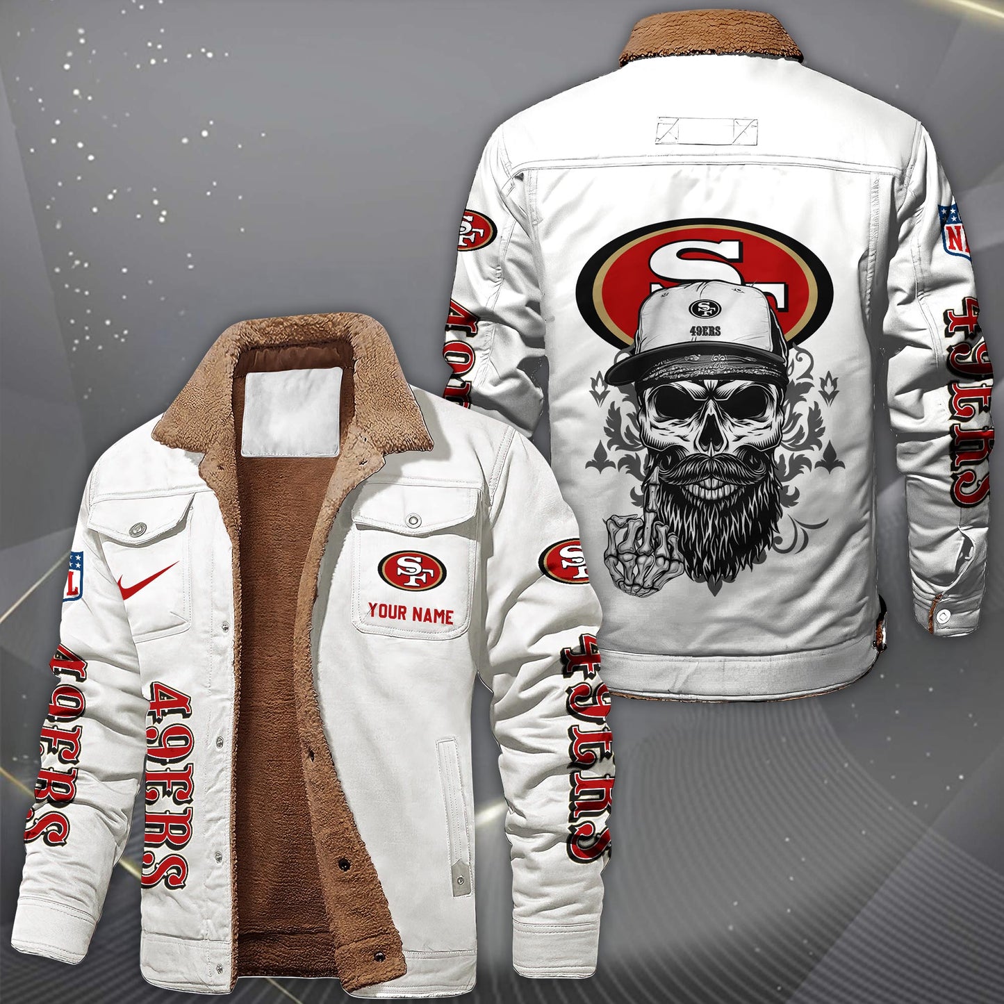 NFL x SF Fleece Lined Cargo Jacket HLP