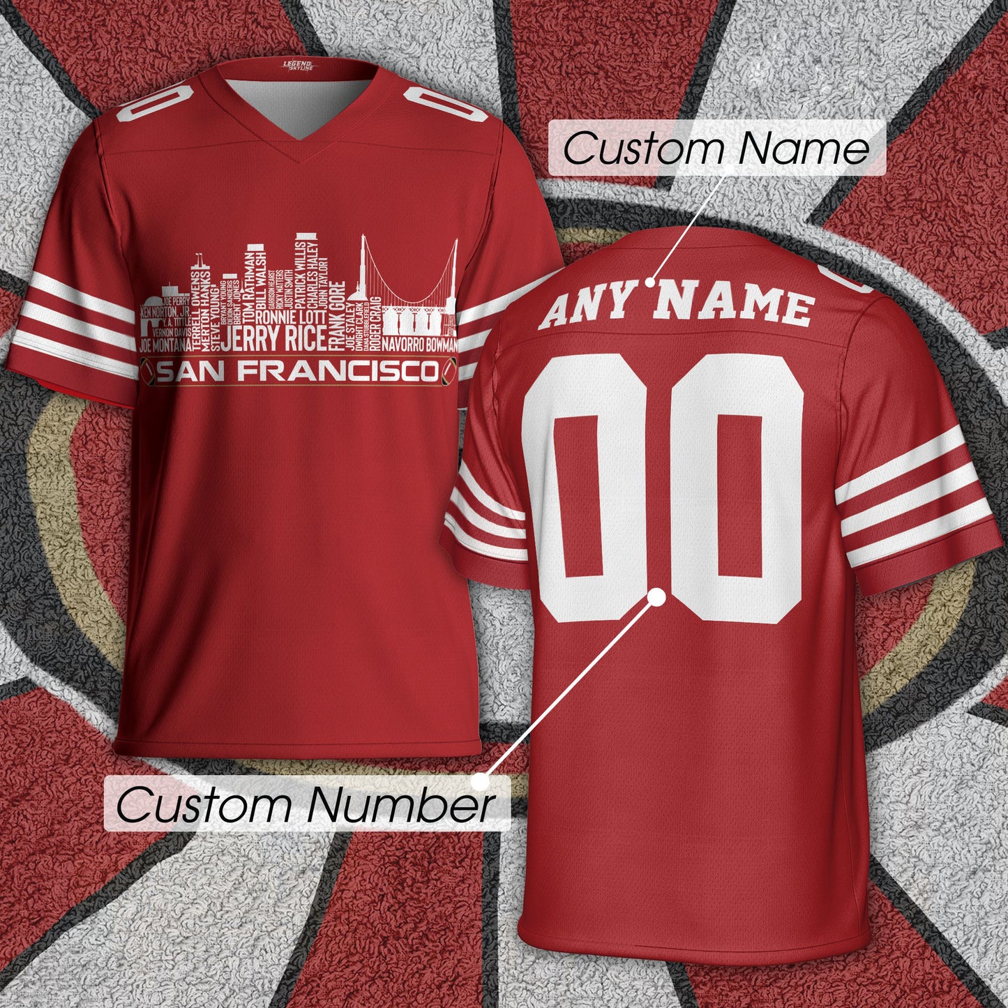 NFL x SF Greatest Of All Time Personalized Jersey Shirt HLP