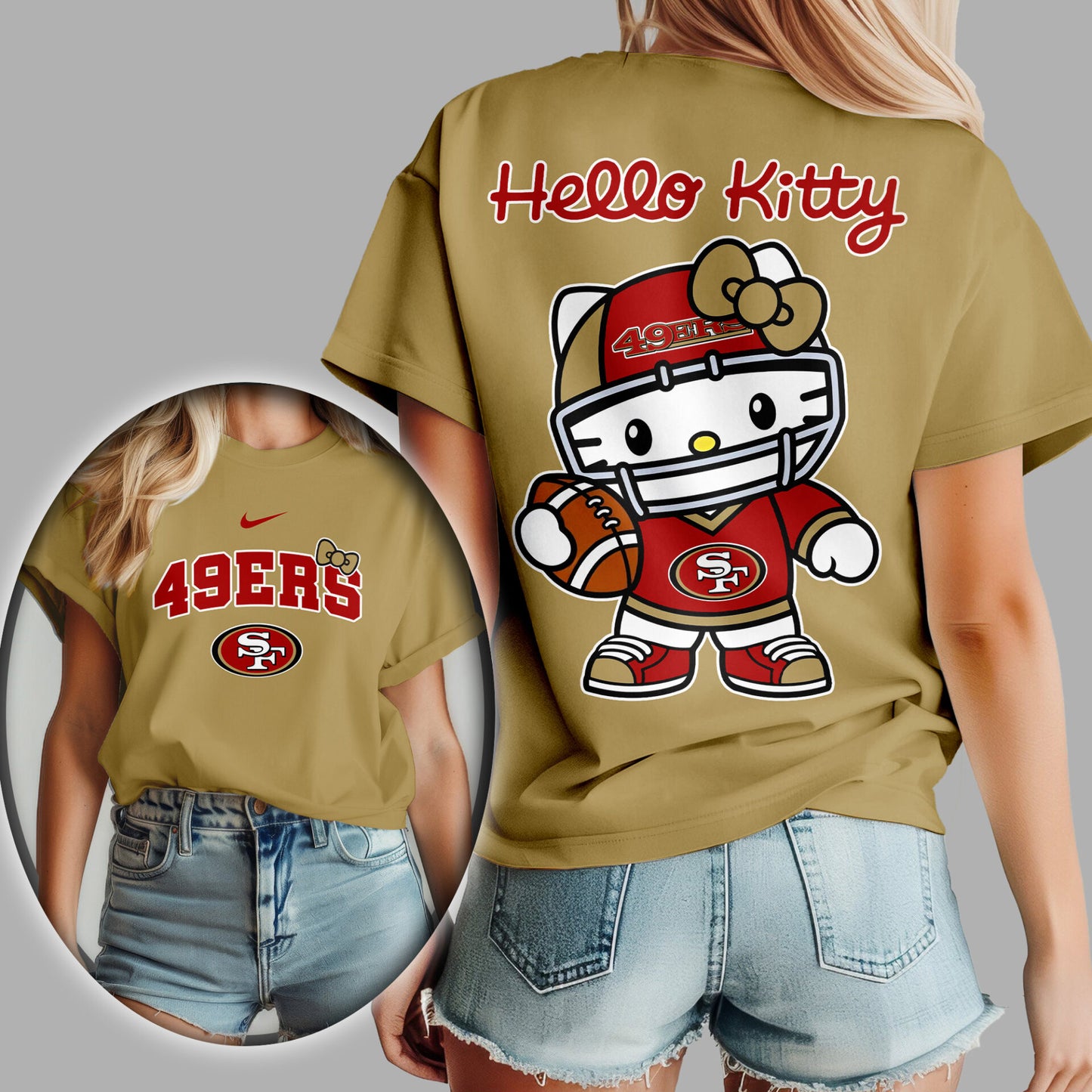 NFL x SF Hello Kitty Premium 3D Shirt HLP