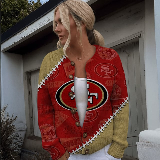 NFL x SF Women cardigan sweater V1 NAK TXP