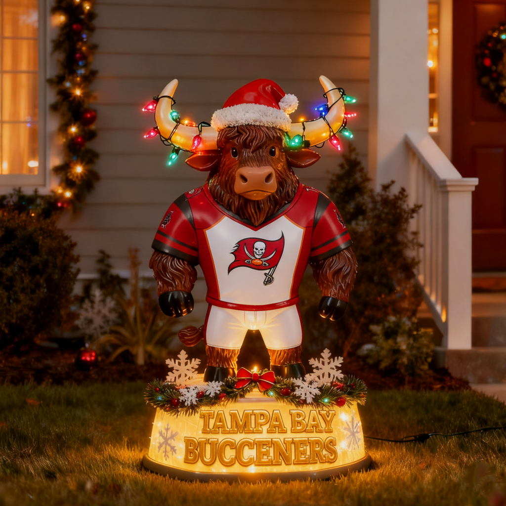 NFL x TBB Spirit Yak Christmas LED Statue V1 NAK