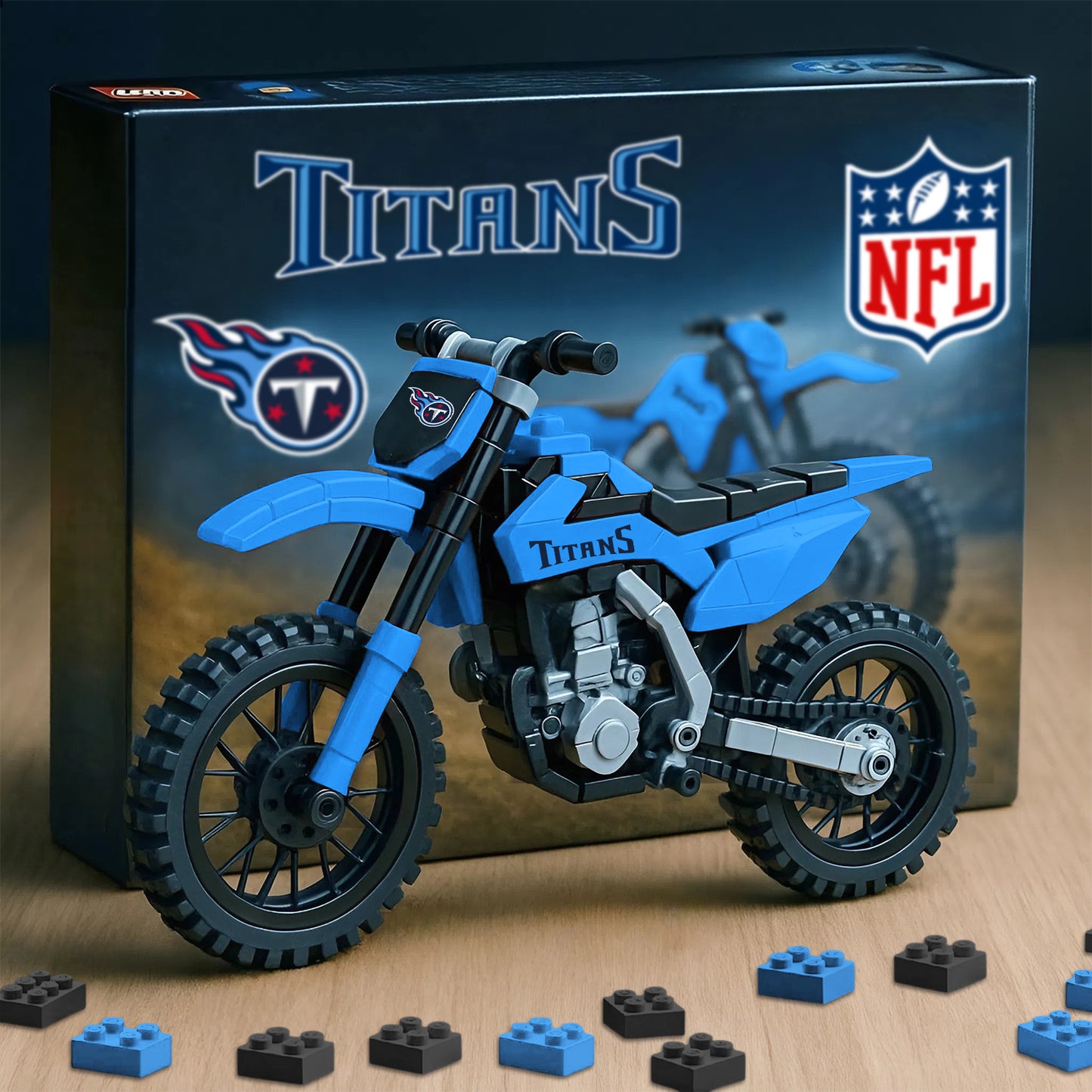 NFL x TEN Motorcycle Building Block Set V1 NAK NHM