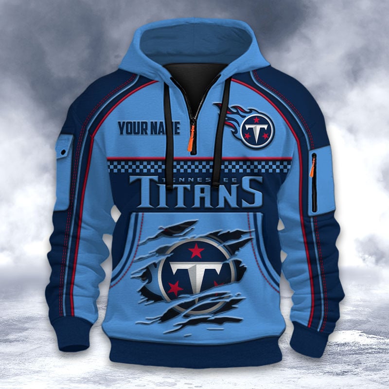 NFL x TEN Personalized Half-zip Hoodie HLP