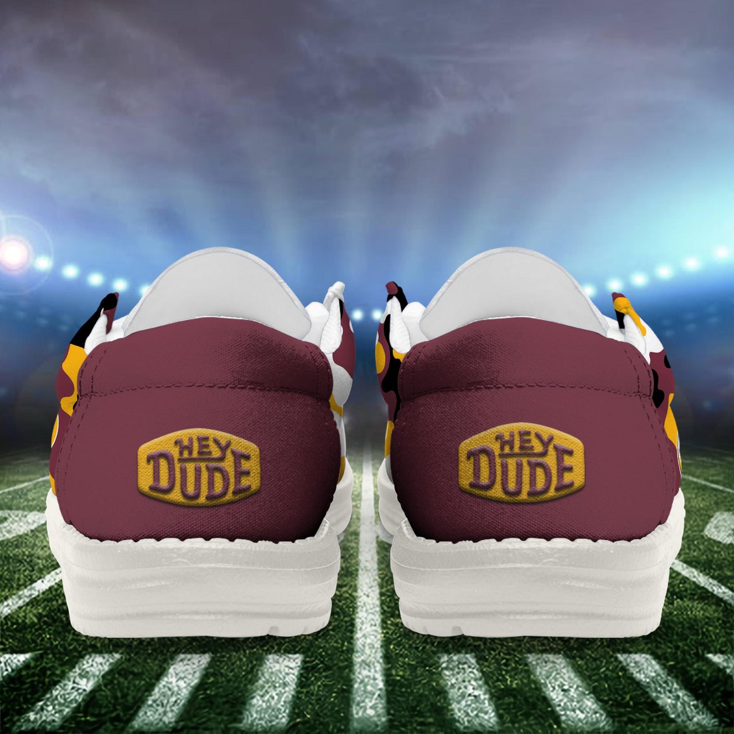 NFL x WAS RED Personalized Canvas Loafer Shoes HLP