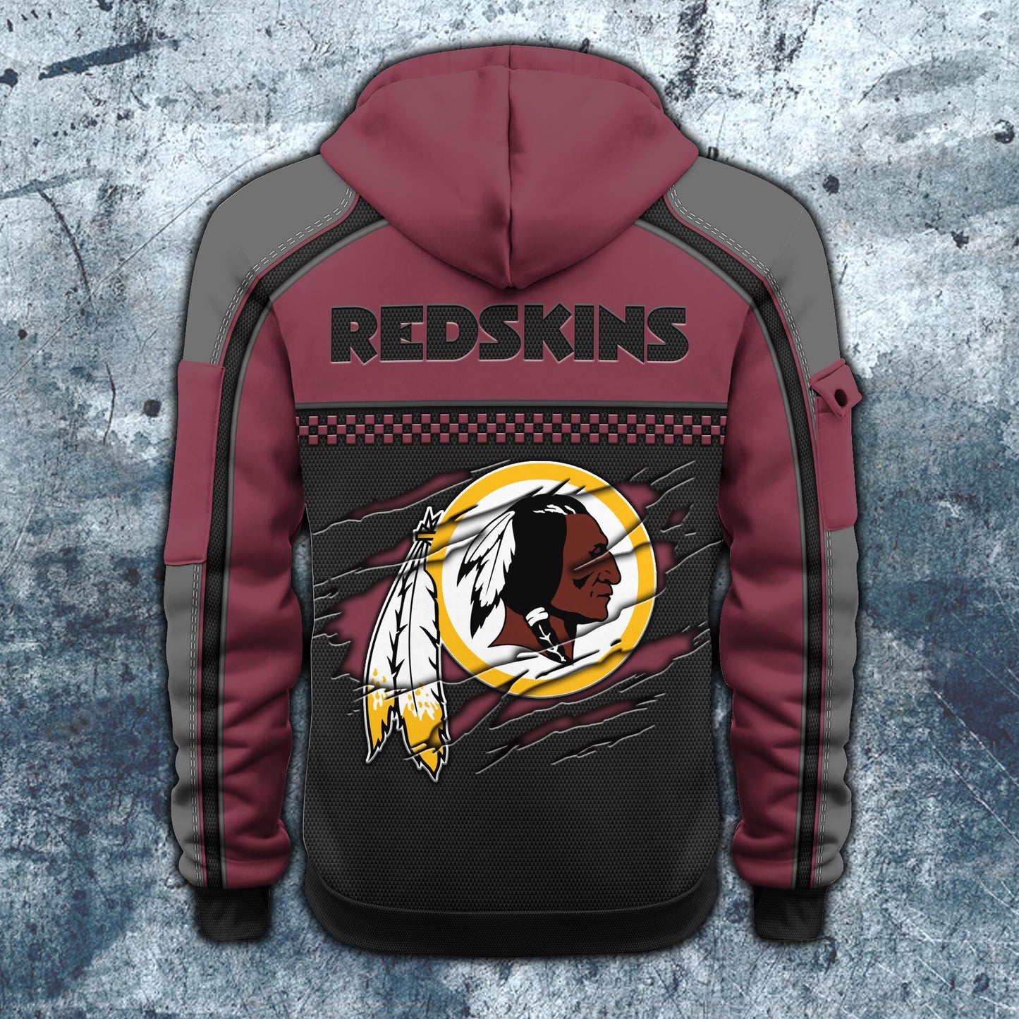 NFL x WAS RED Personalized Half-zip Hoodie HLP HLPHUONG