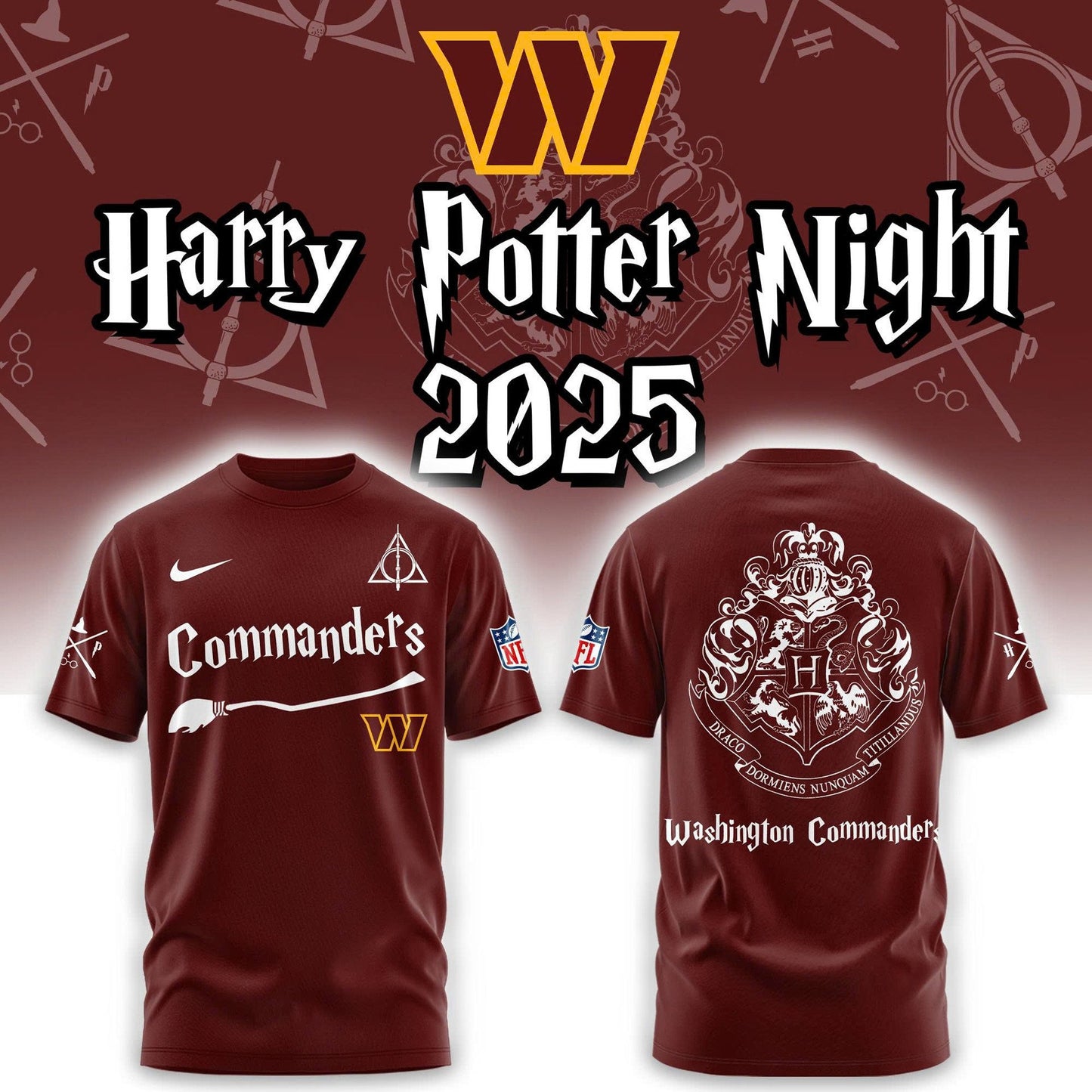 NFL x WAS x Harry Potter 3D Shirt HLP 251025