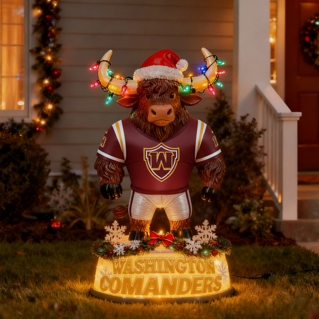 NFL x WC Spirit Yak Christmas LED Statue V1 NAK