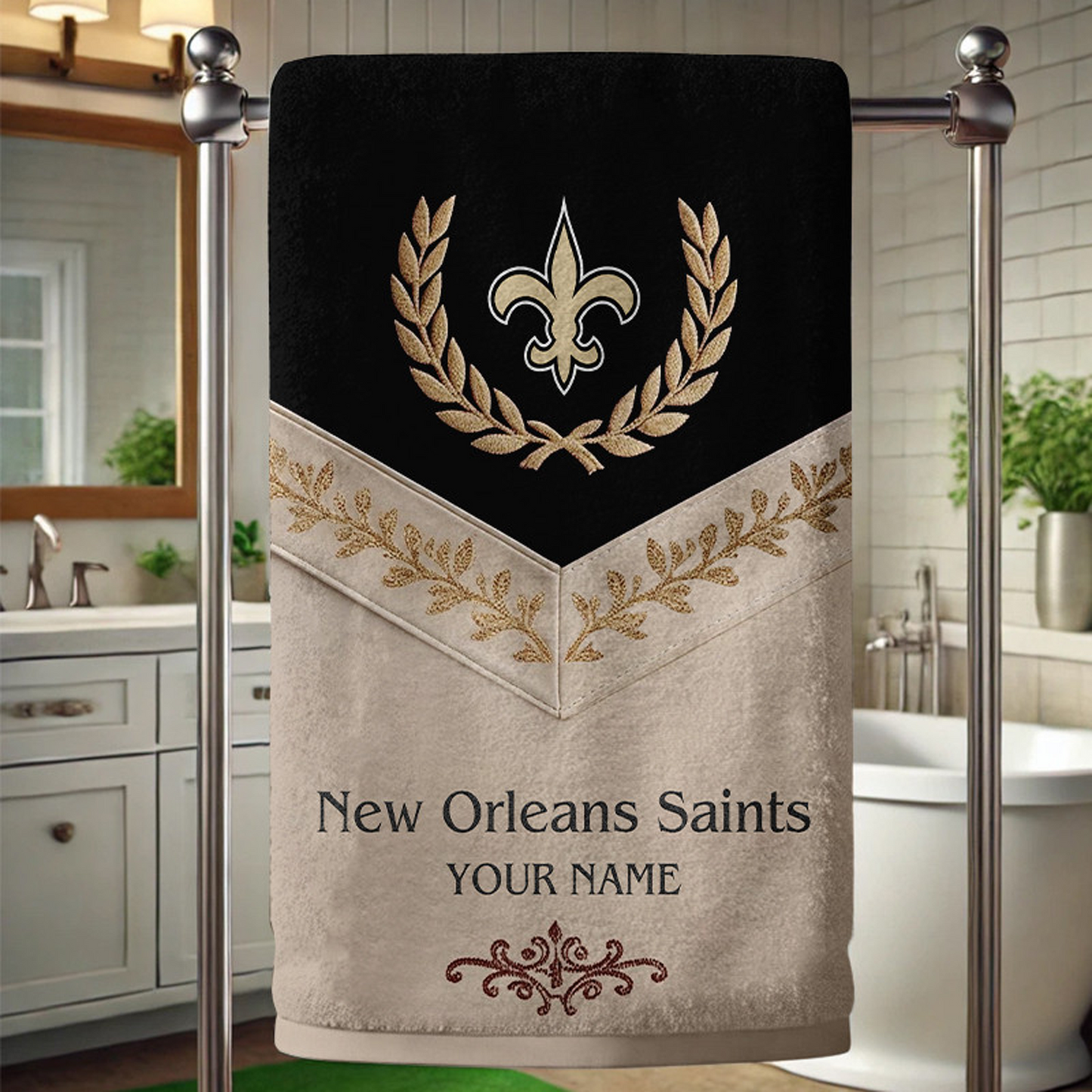 NO Football New Bath Towel Custom Name DATND TANTD