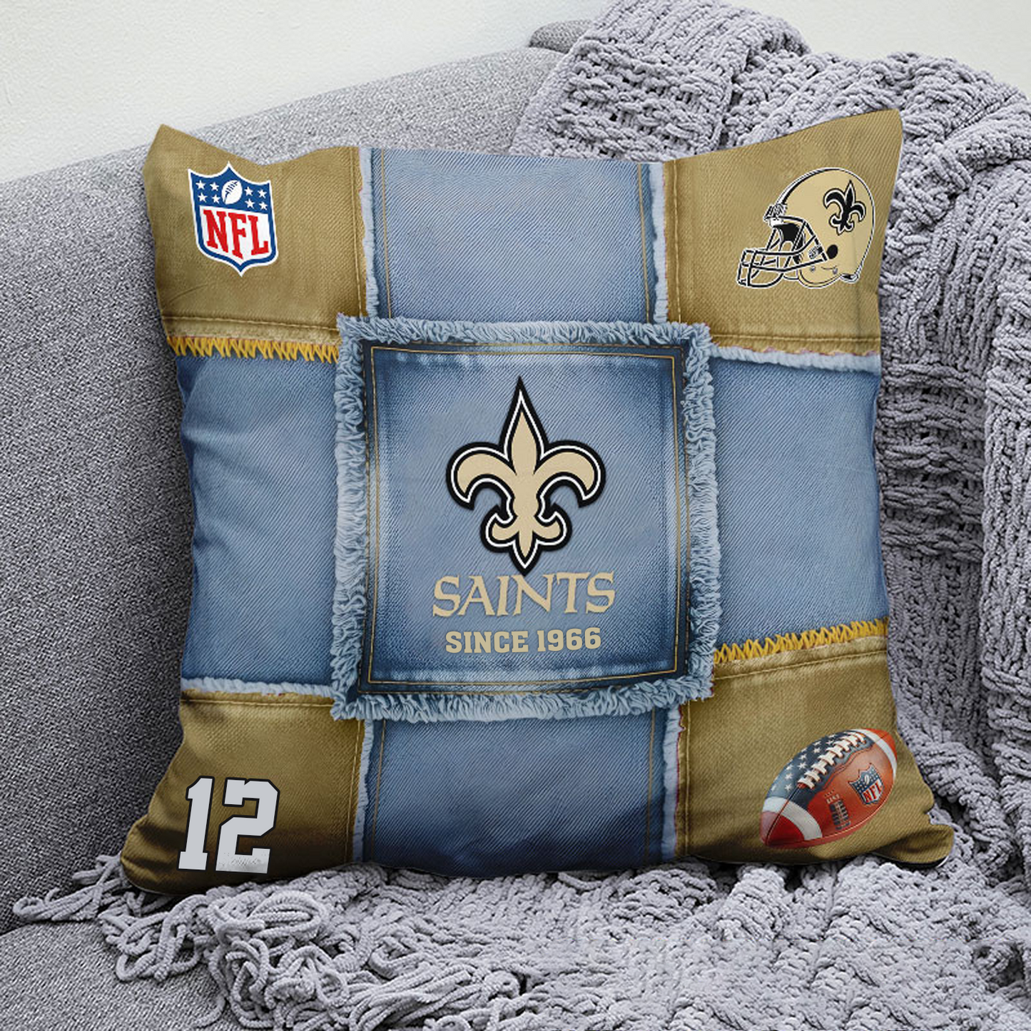 NO x NFL Football Pillow Special Style DATND TANTD