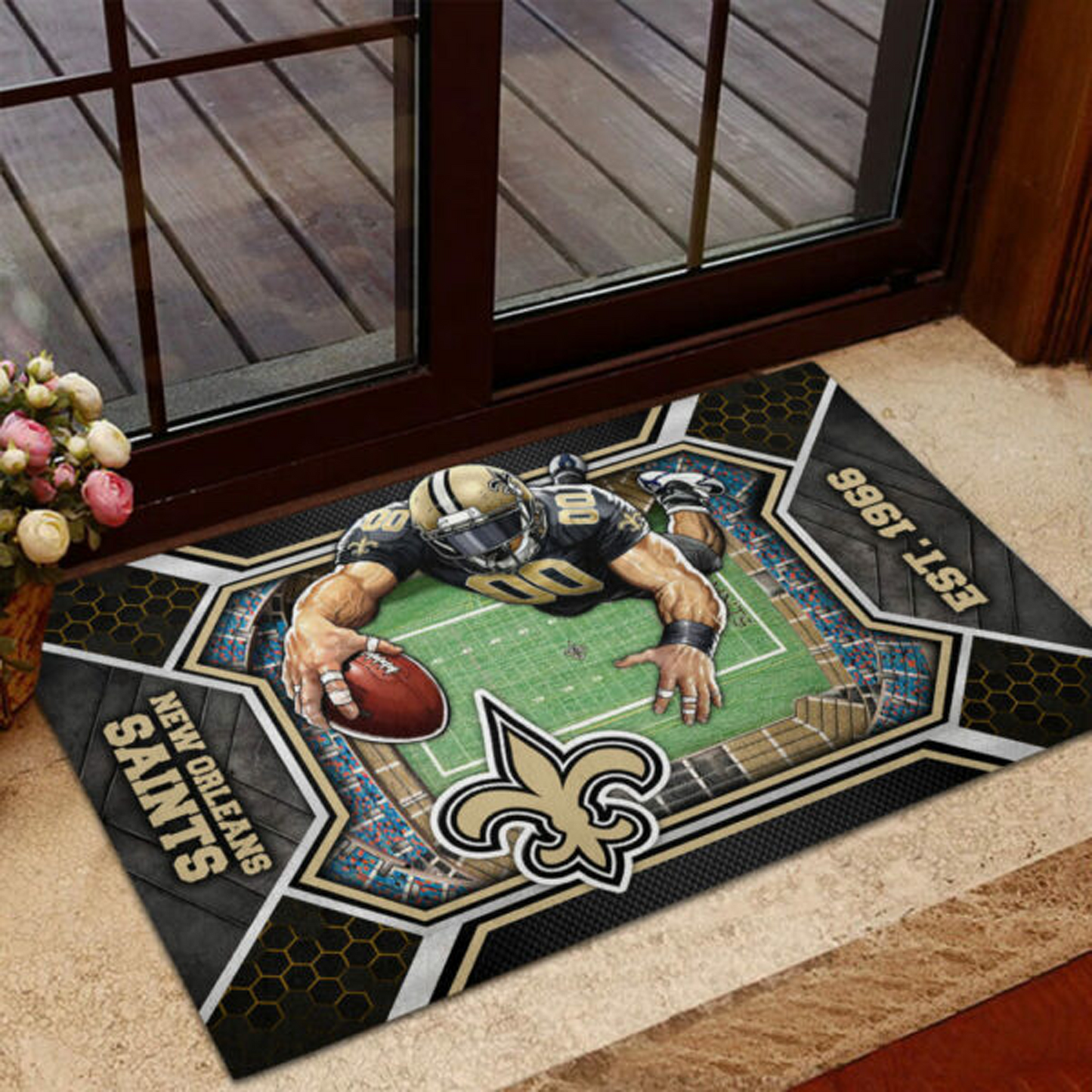 NO x NFL Custom Doormat DATND TANTD