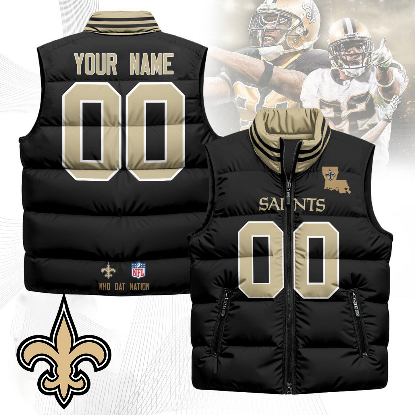 NO x NFL Unisex Puffer Vest DatND ThuongNH