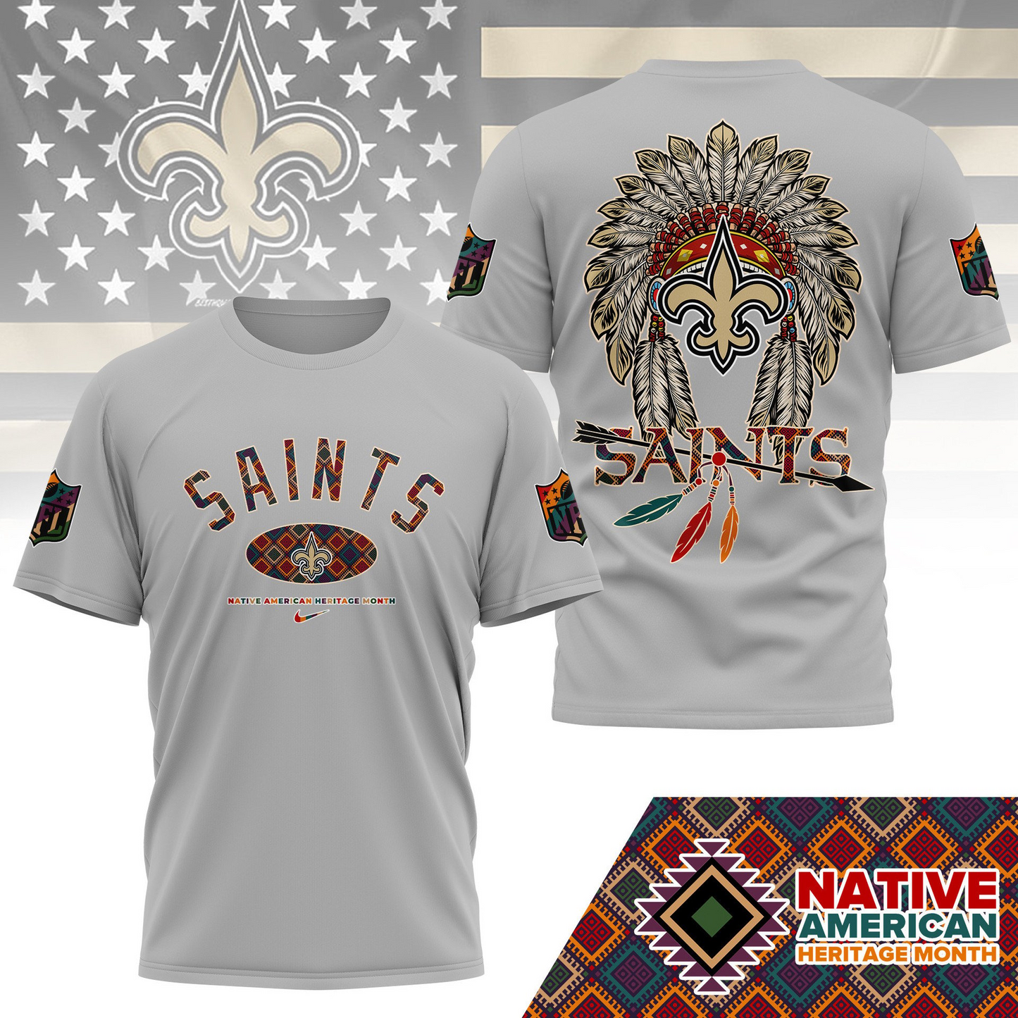 NOS Premium Native American Heritage Month 3D Shirt DDT TTV
