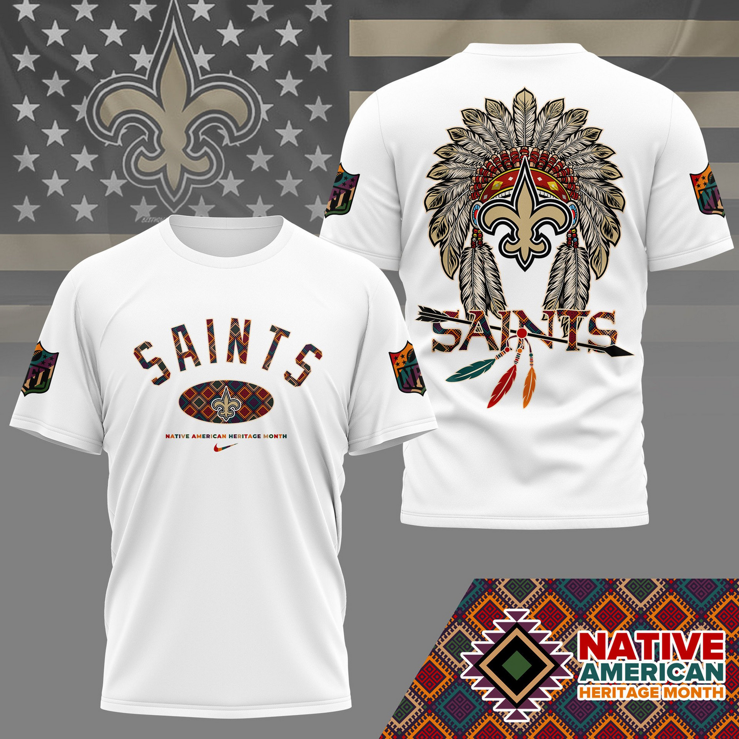 NOS Premium Native American Heritage Month 3D Shirt DDT TTV