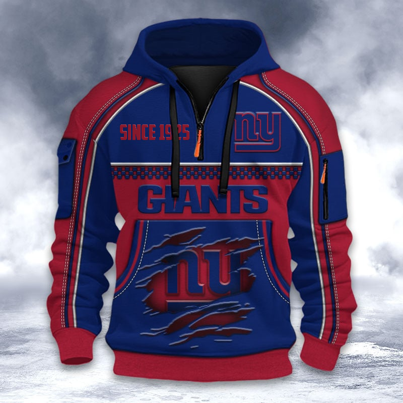 NYG Premium NFL Multicolor V2 Zip Hoodie DDT CTND