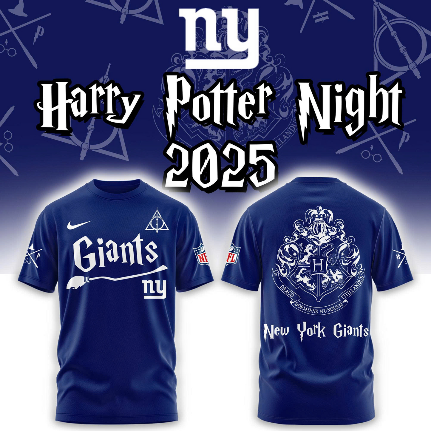 NYG x Harry Potter Night 3D Shirt DATND TANTD