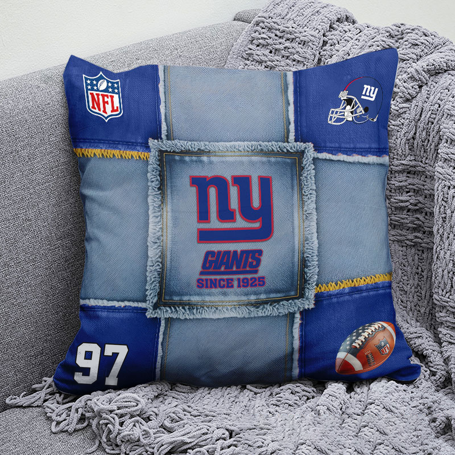 NYG x NFL Football Pillow Special Style DATND TANTD