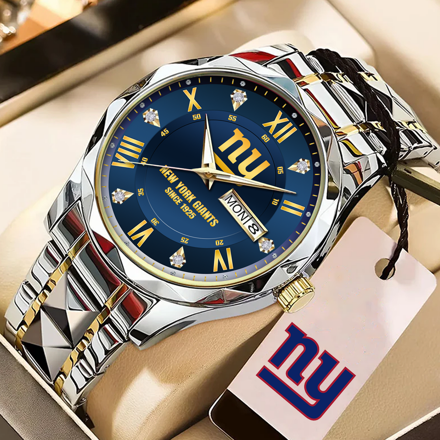 NYG x NFL Alloy Luxury Quartz Watch DATND TANTD