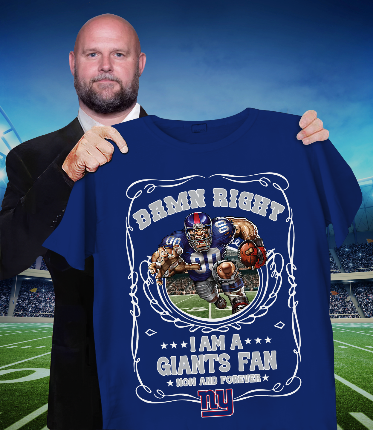 NYG x NFL Mascot 2D T-Shirt DATND TANTD 120825