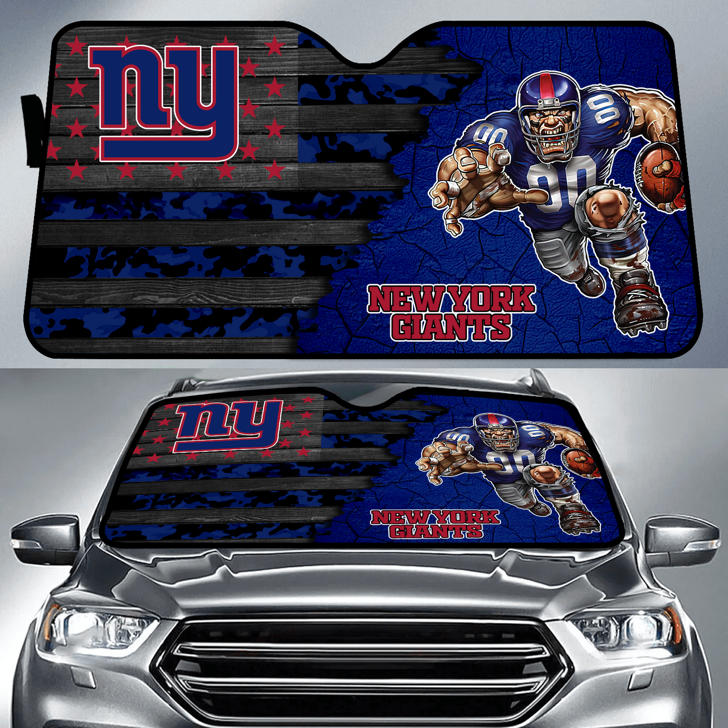 NYG x NFL Personalized Auto Sun Shade DATND TANTD