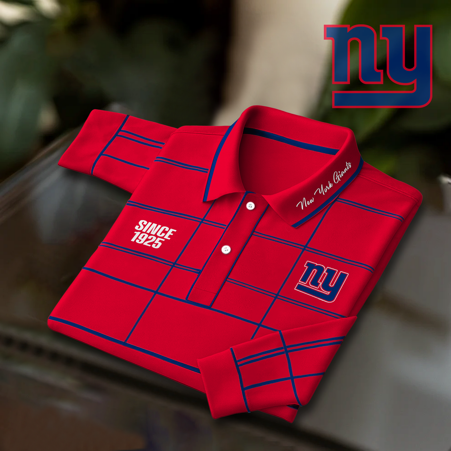 NYG x NFL Polo Shirt Long Sleeve DatND DVT