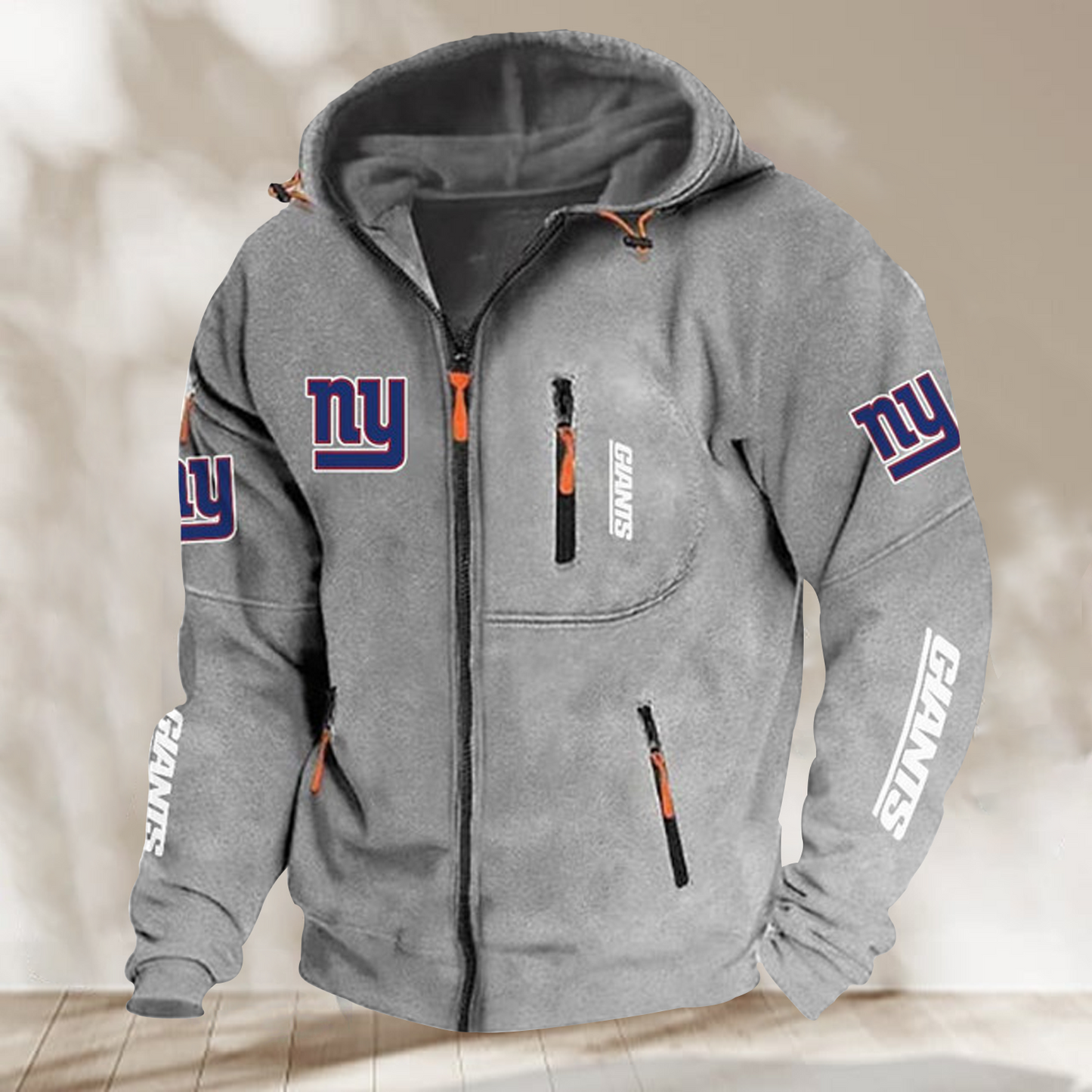 NYG x NFL Powerline Full Zip Hoodie V1 NAK THUONGNH