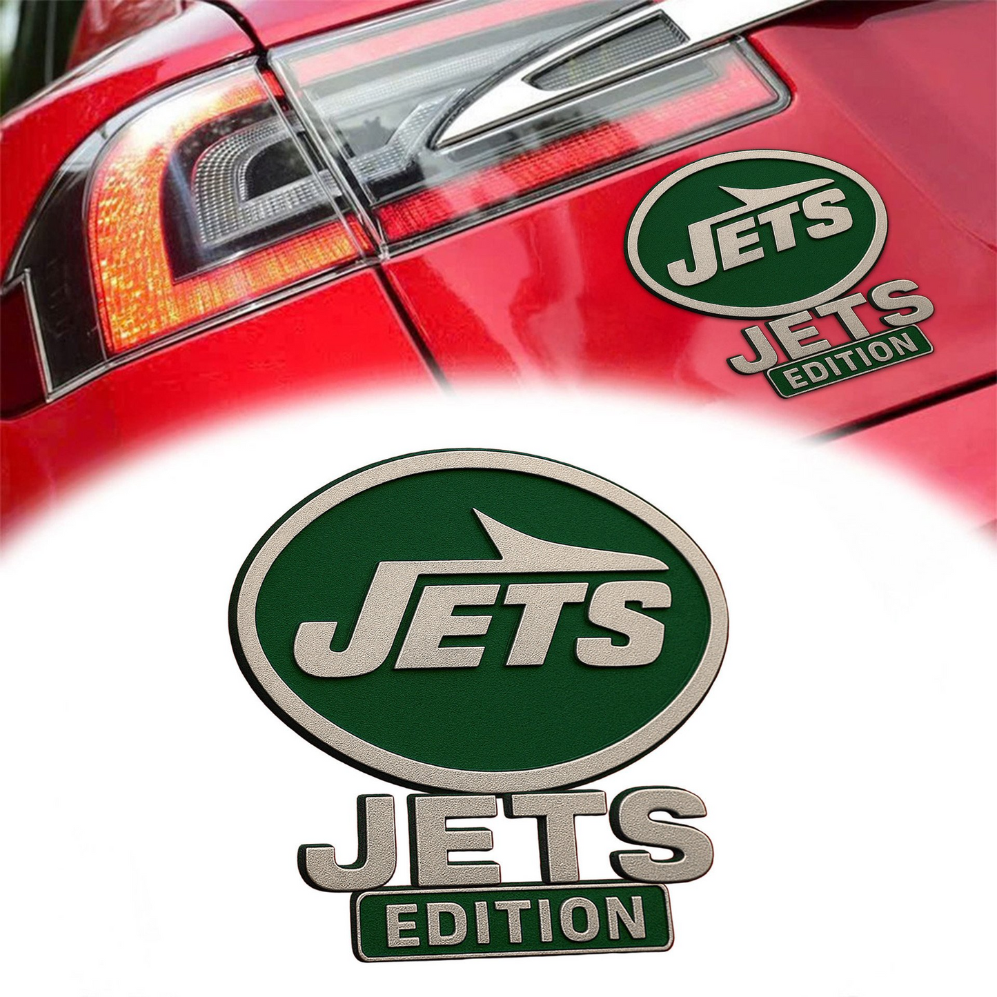 NYJ Premium 3D Car Name Badge DDT TTV