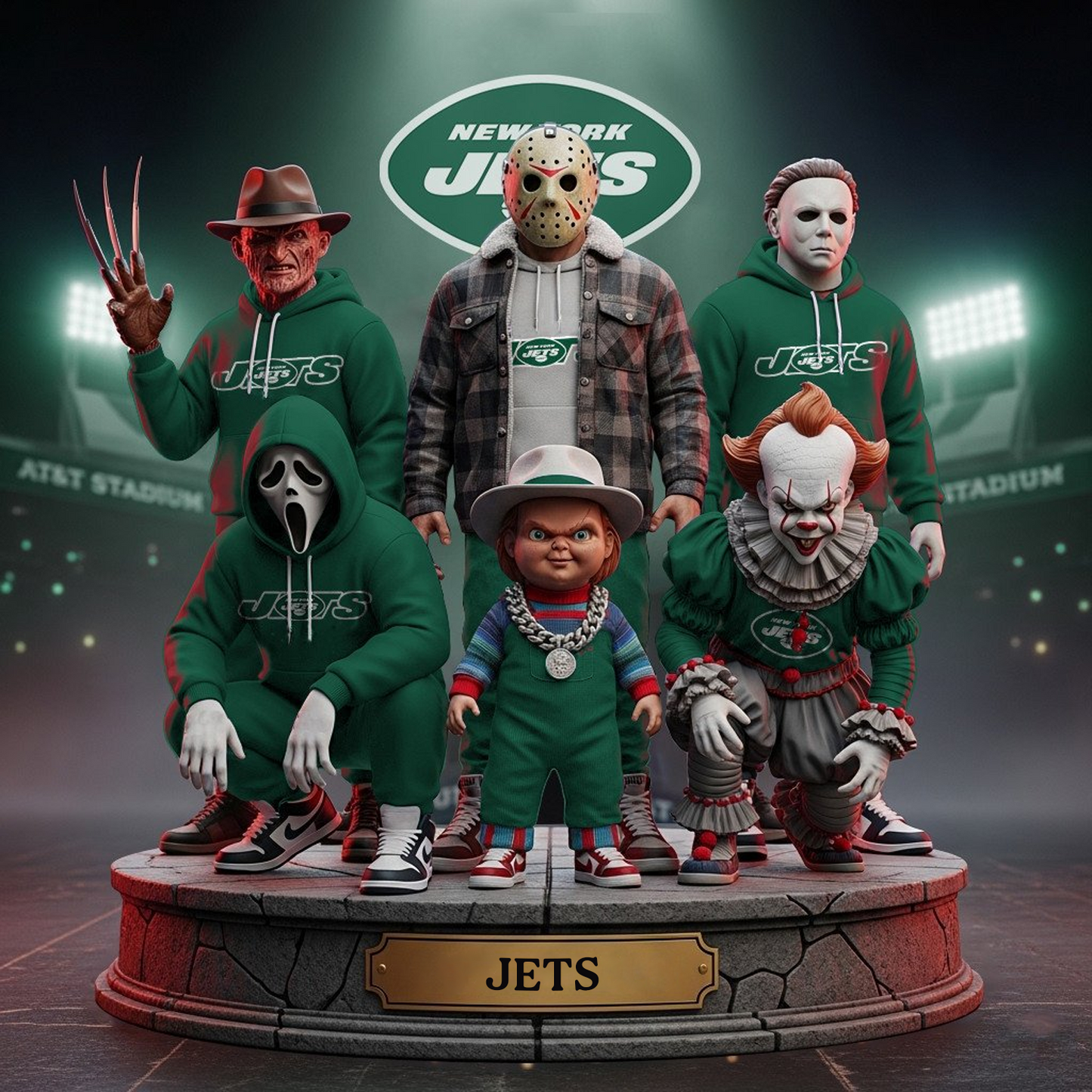 NYJ x NFL Acrylic Block Plaque For Fan DATND TANTD