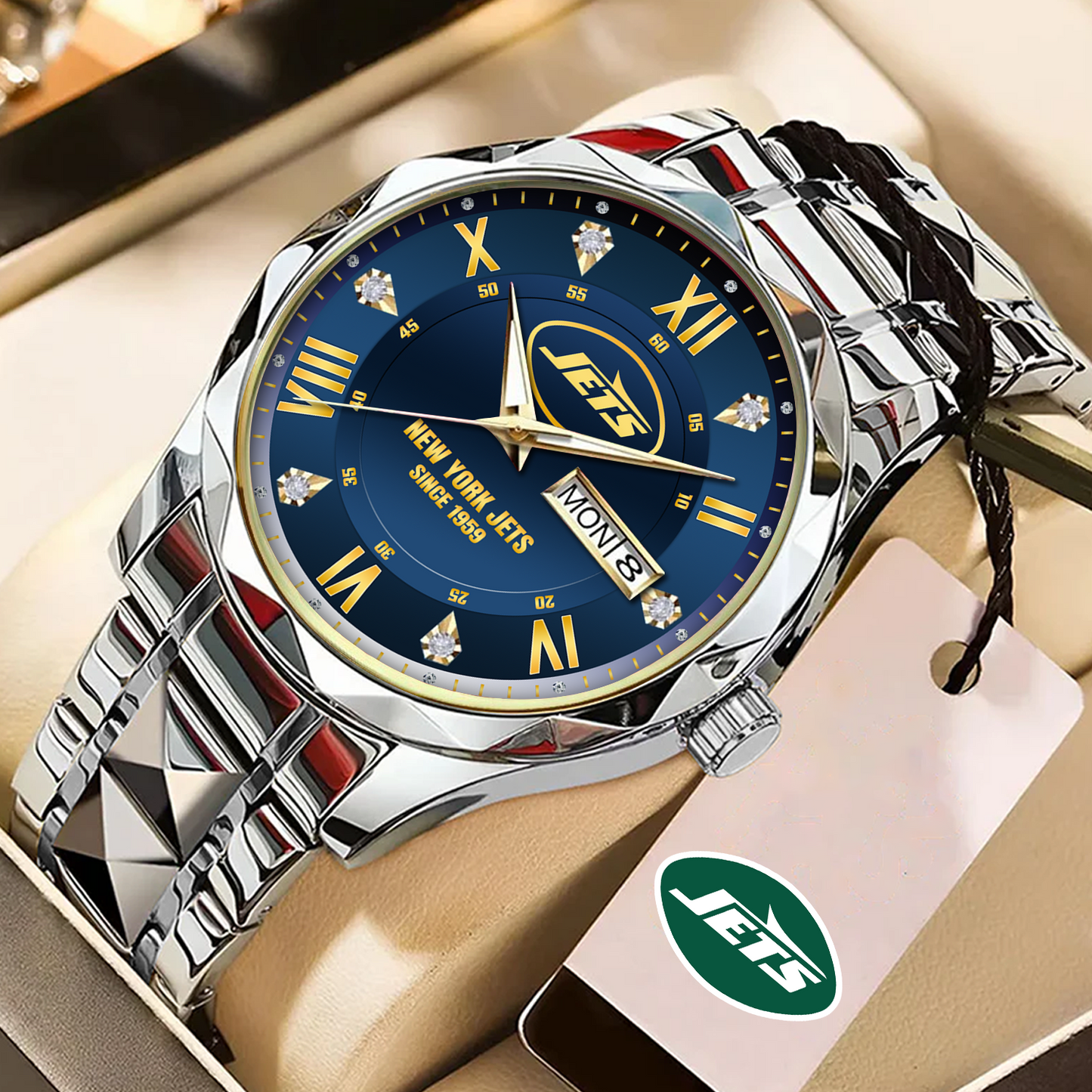 NYJ x NFL Alloy Luxury Quartz Watch DATND TANTD