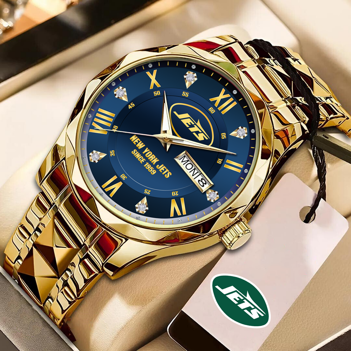 NYJ x NFL Alloy Luxury Quartz Watch DATND TANTD