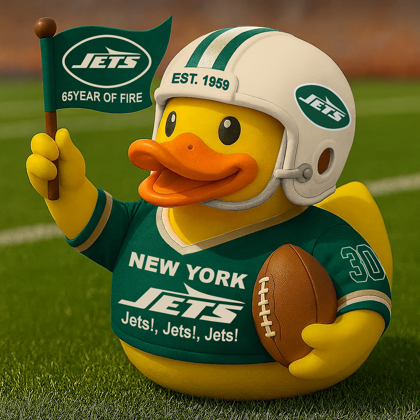 NYJ x NFL Anniversary Rubber Duck DATND TANTD