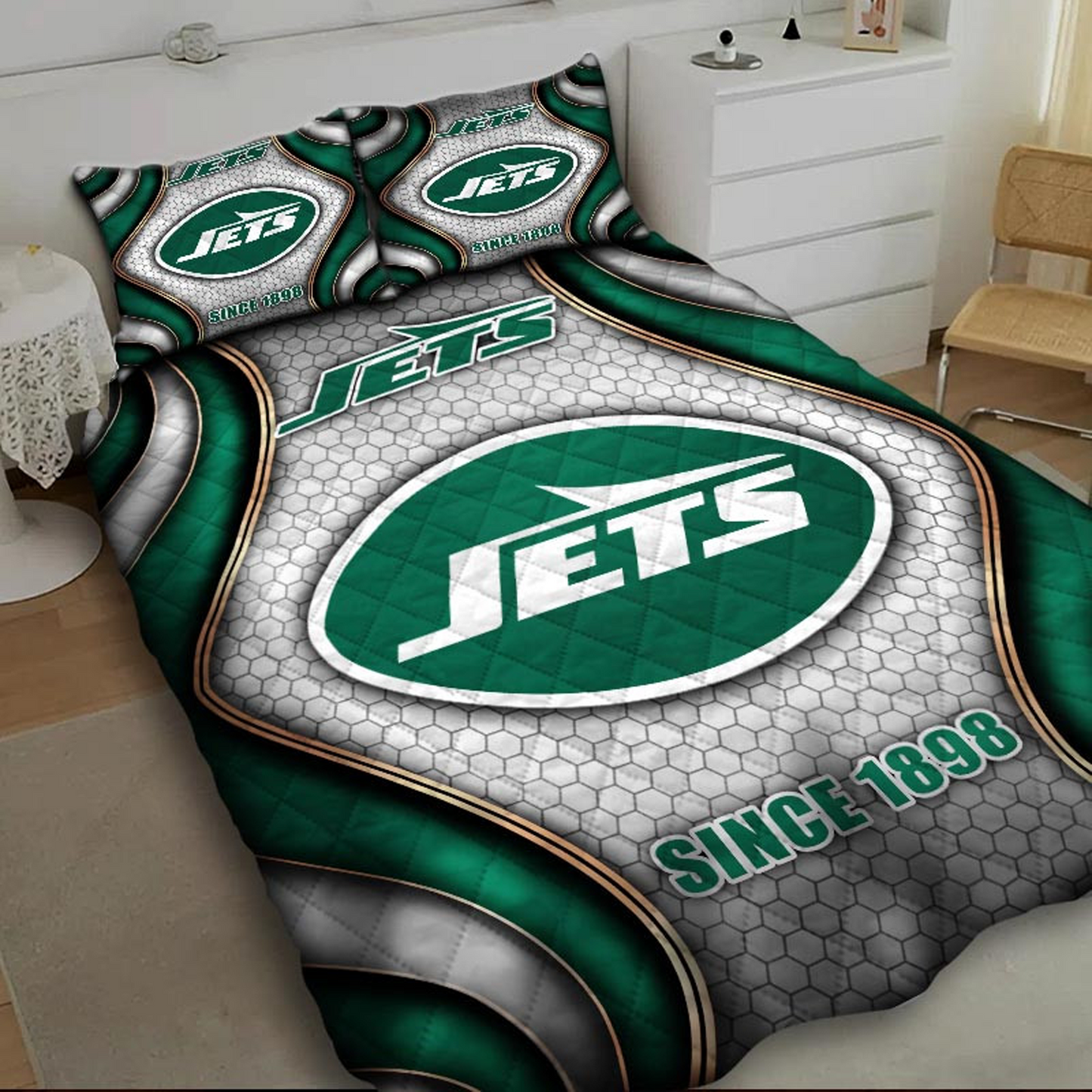 NYJ x NFL Bedding Set Multicolor V1 DATND TANTD