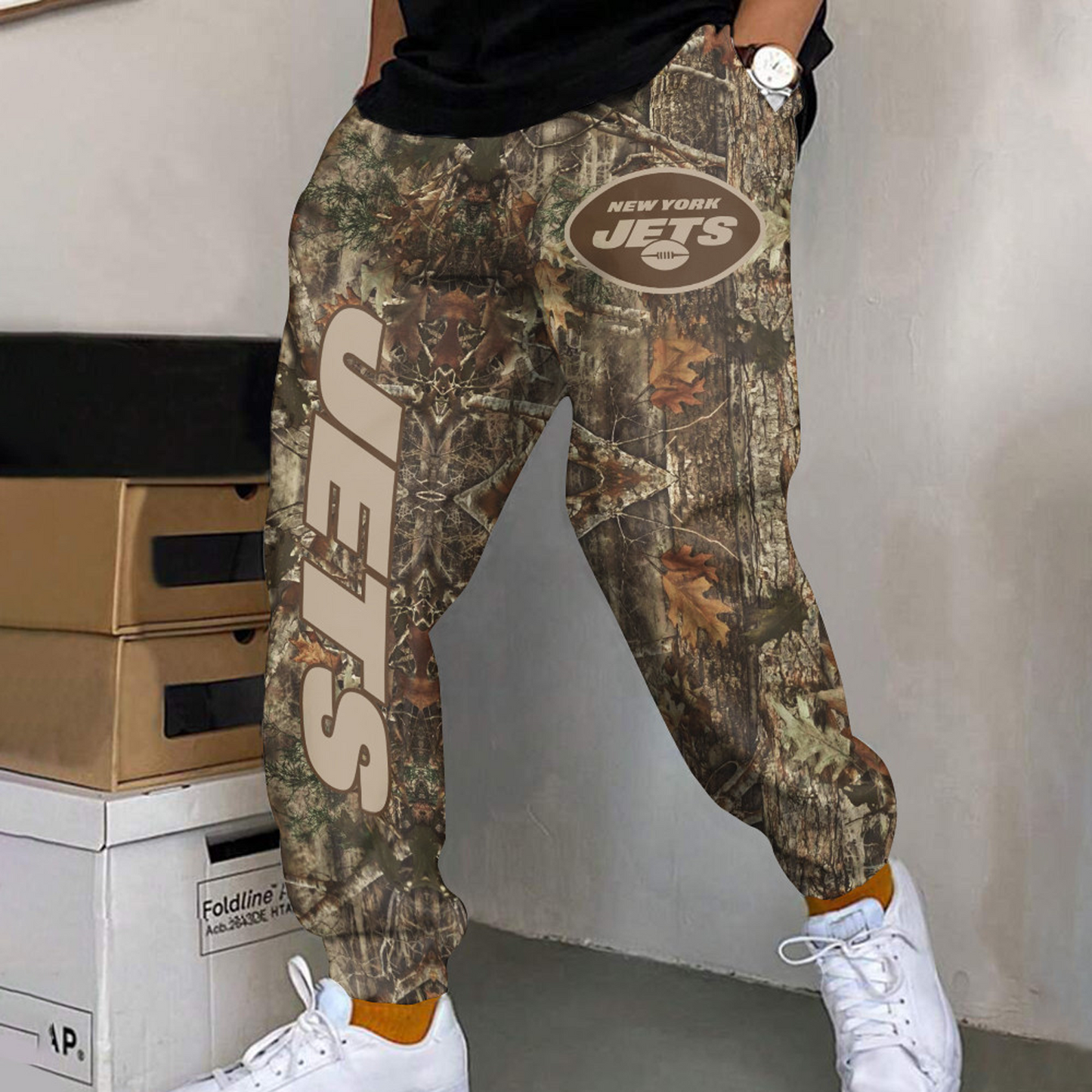 NYJ x NFL Football Team Hunting Camo Long Pants DATND TANTD