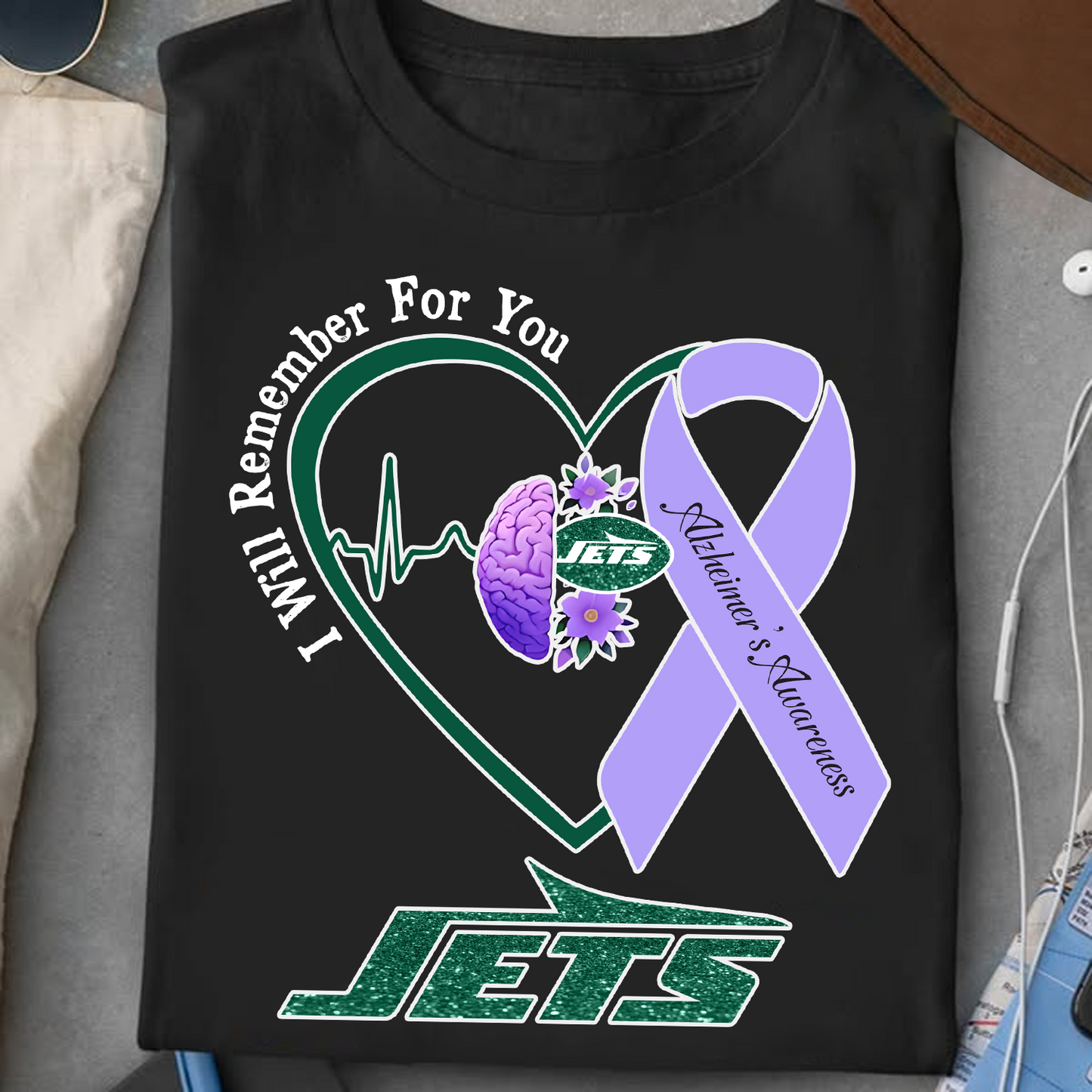 NYJ x NFL I Will Remember For You T-Shirt V1 DATND TANTD