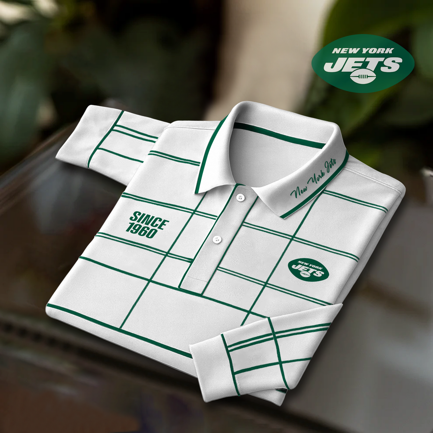 NYJ x NFL Polo Shirt Long Sleeve DatND DVT