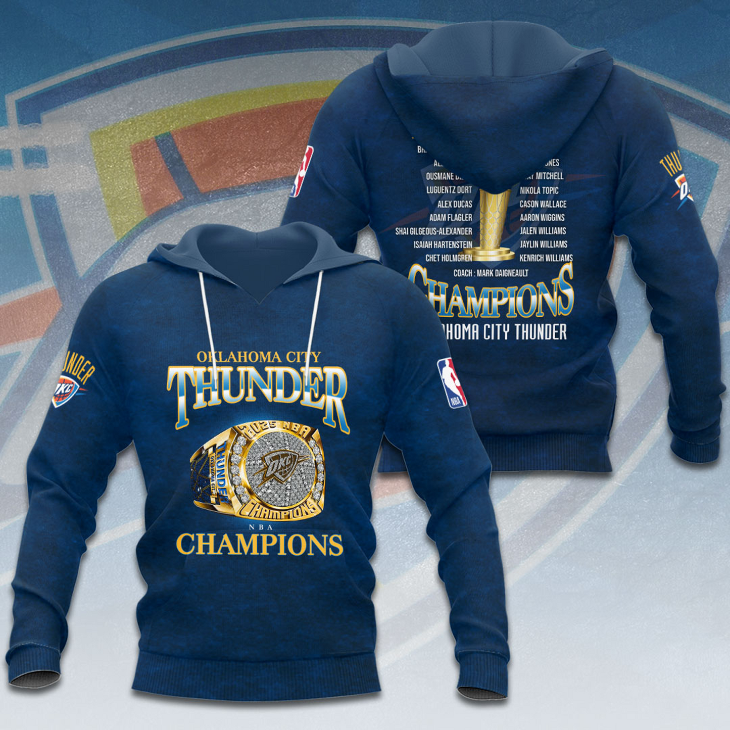 OKC Thunder Up NBA Champions 2025 Basketball V15 DATND TANTD