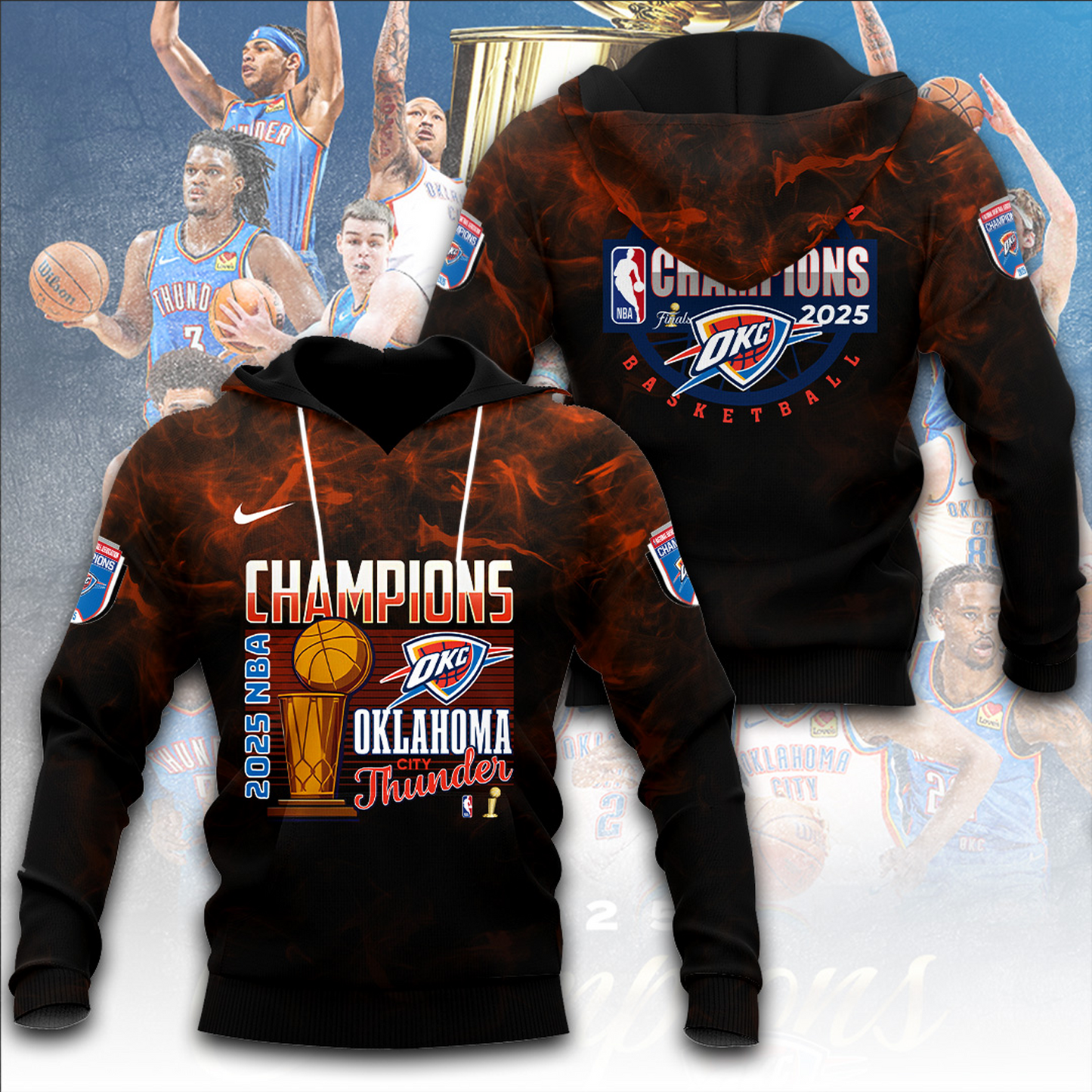 OKC Thunder Up NBA Champions 2025 Basketball V17 DATND TANTD