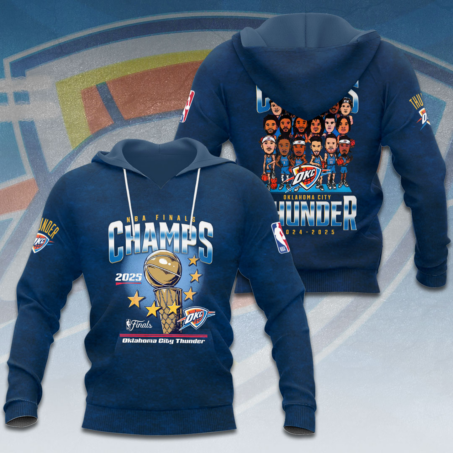 OKC Thunder Up NBA Champions 2025 Basketball V19 DATND TANTD