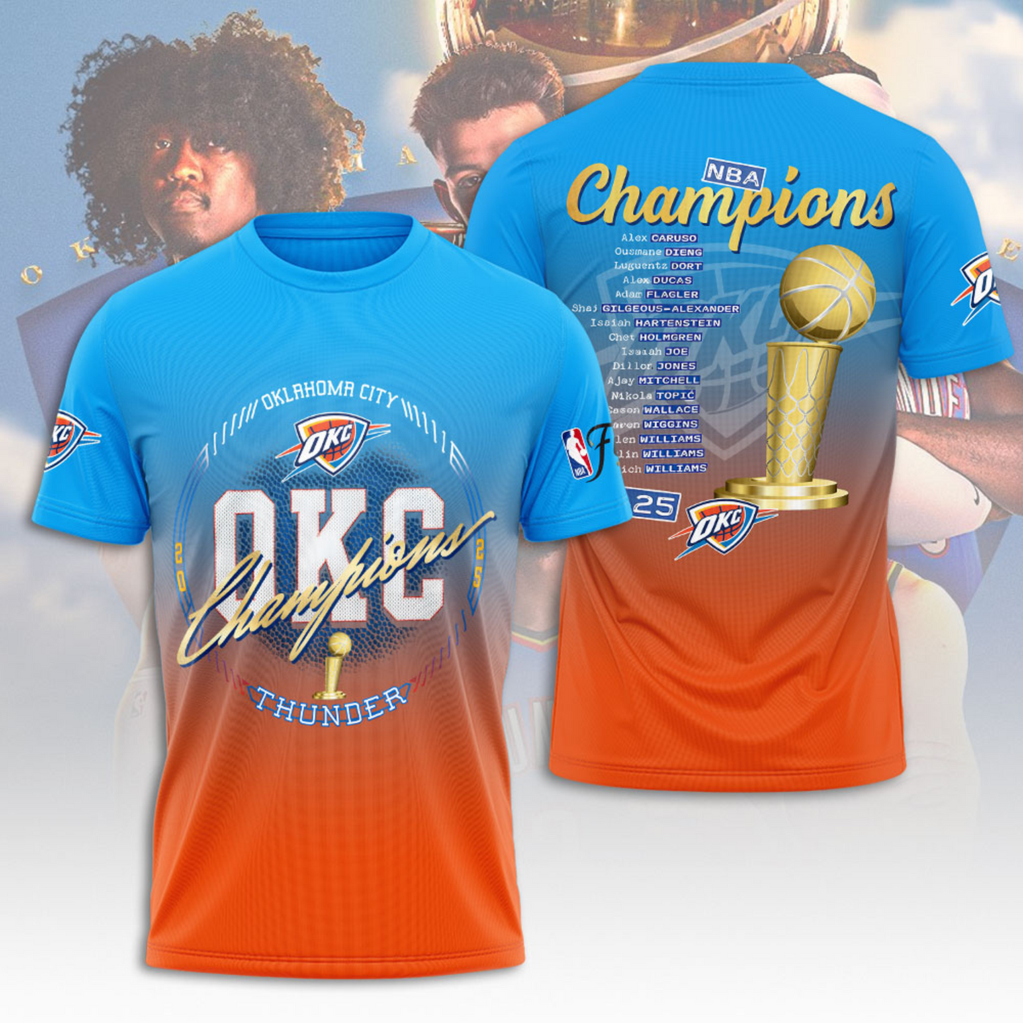OKC - 2025 NBA Champions V16 DATND TANTD