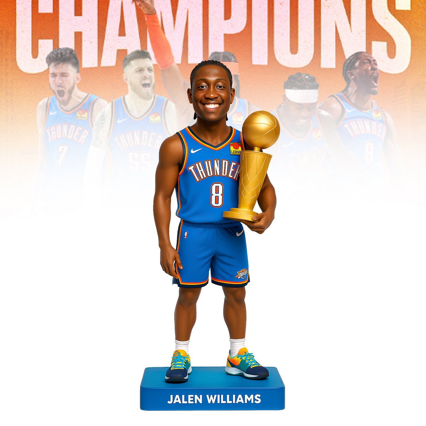 OKC NBA Champions V2 Acrylic Plaque DDT CTND