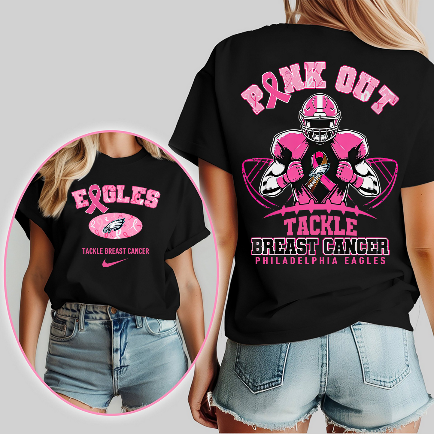 PE Pink Out - Tackle Breast Cancer 3D Shirt DDT 060825 CTND
