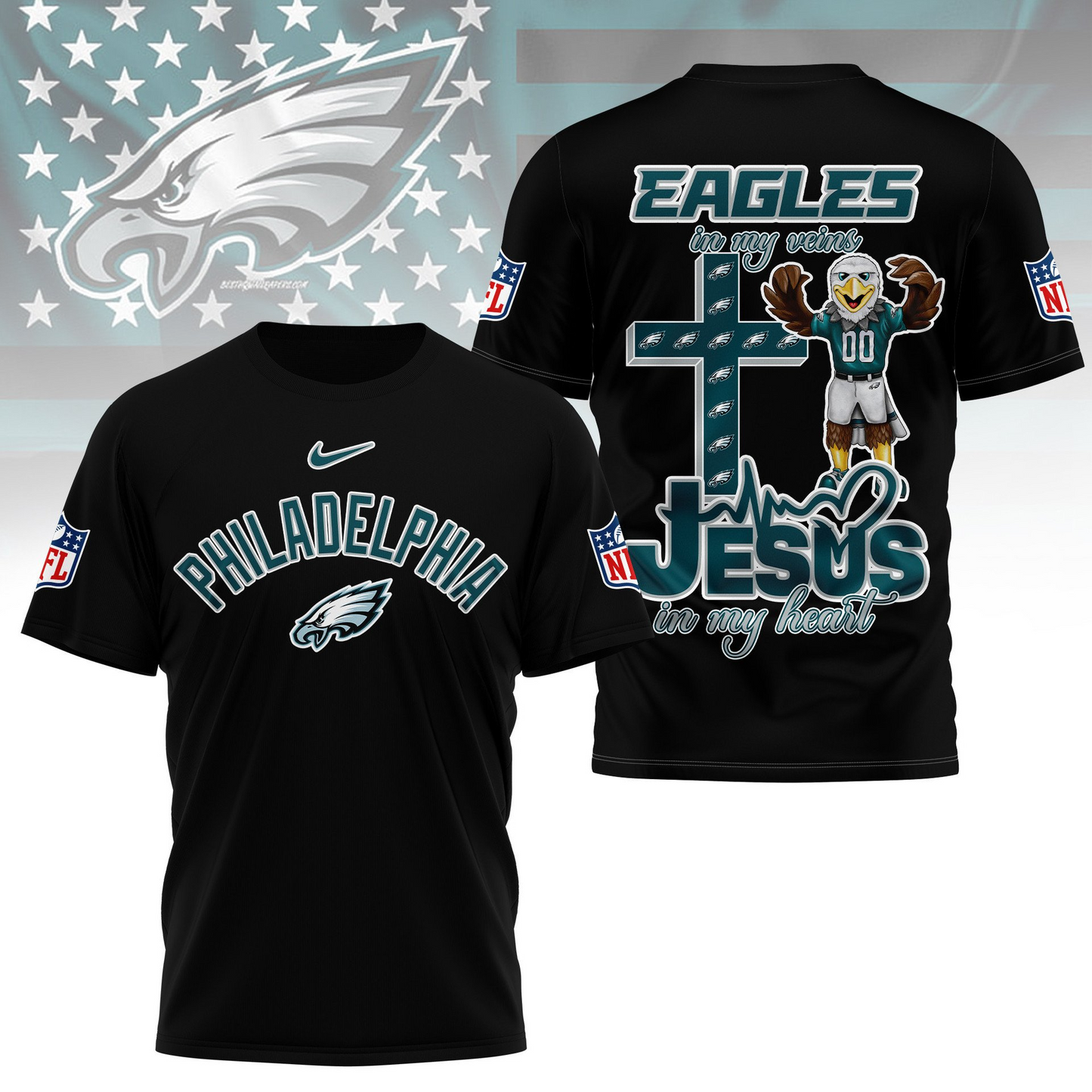 PE Premium Faith & Football 3D Shirt DDT TTV