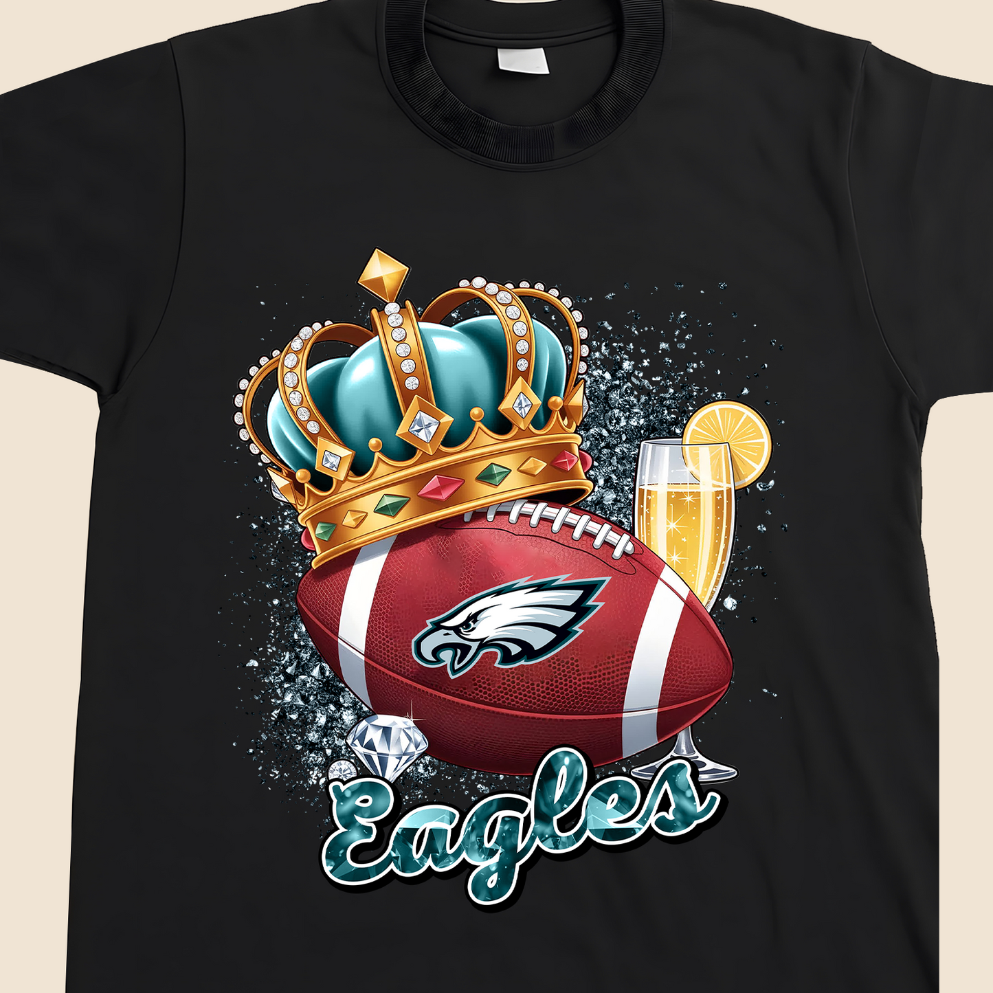 PHI x NFL Crowns Diamond T-Shirt DATND TANTD