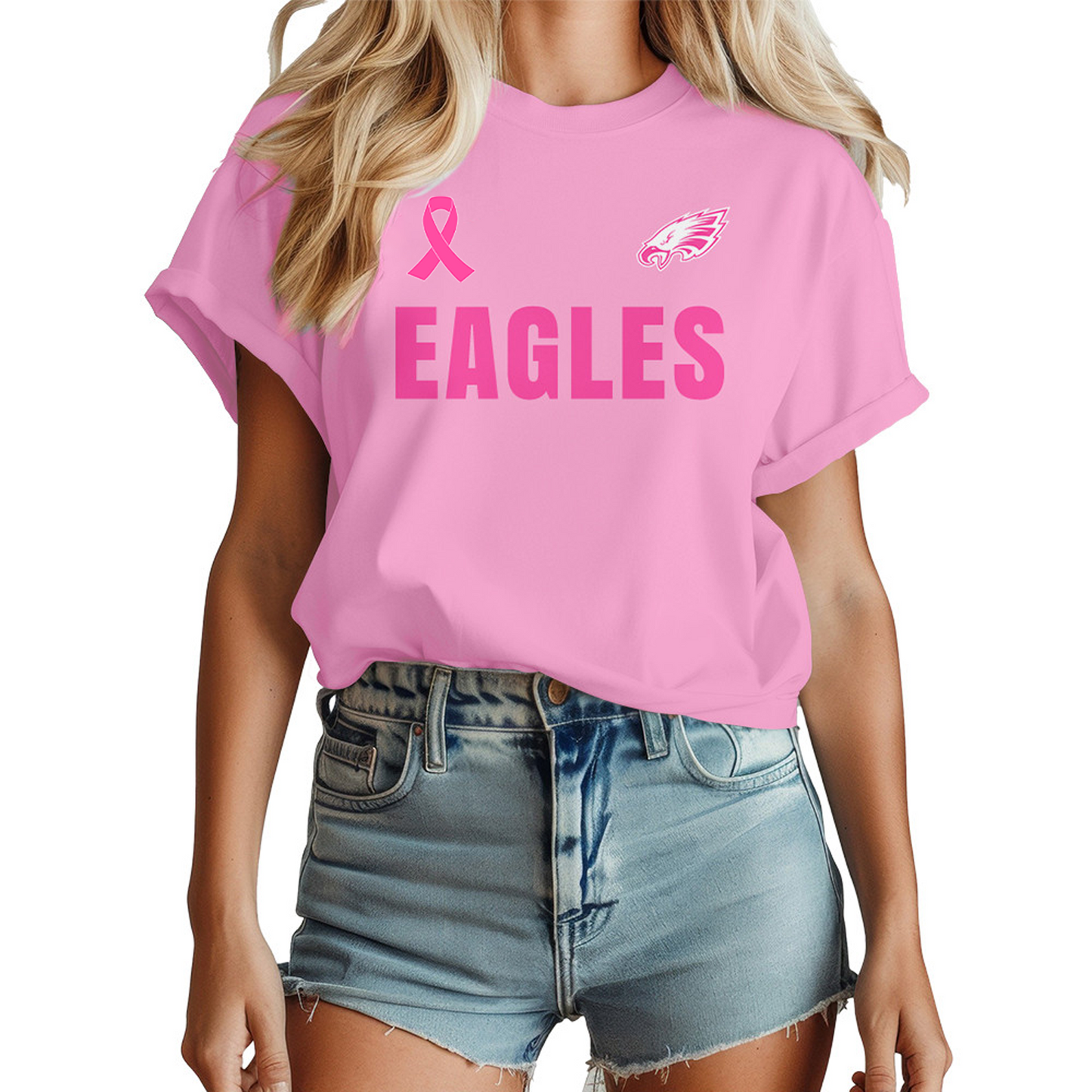 PHI x NFL Tackle Breast Cancer Premium 3D Shirt DATND TANTD