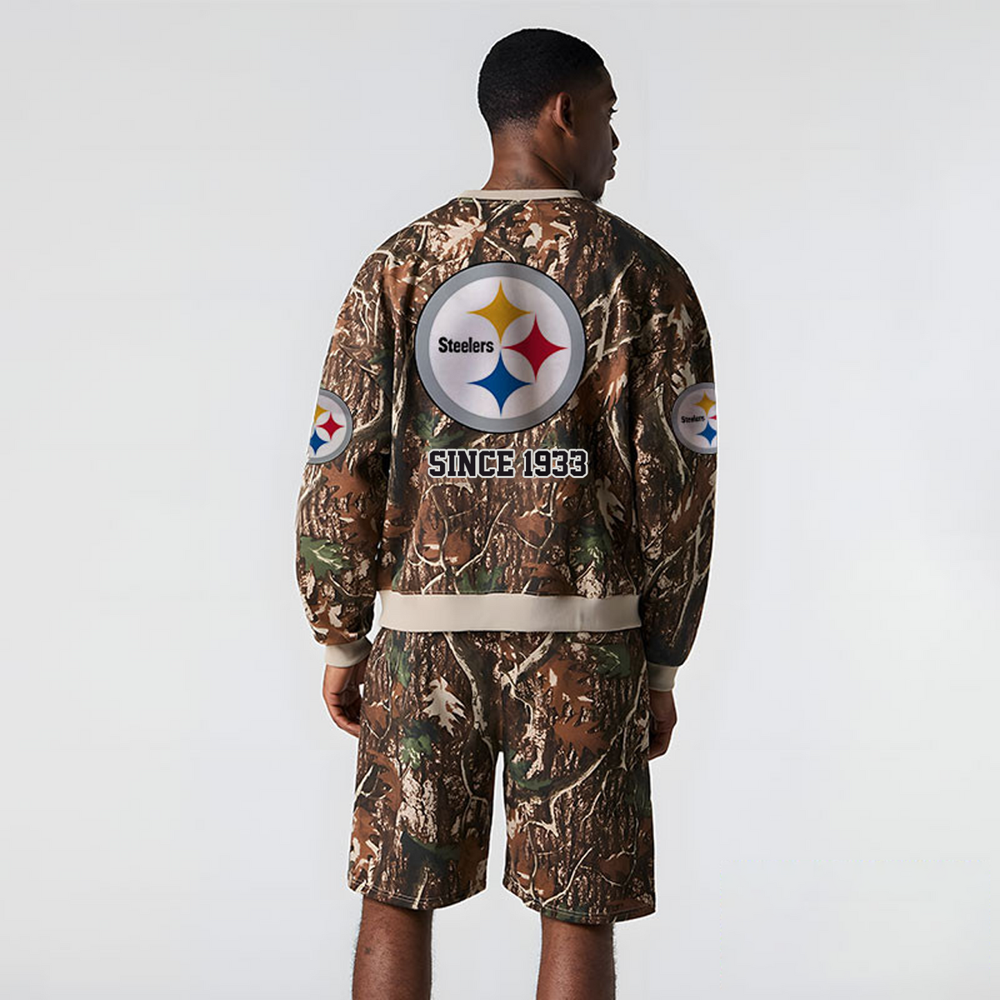 PIT x NFL Football Full Set Long Sweatshirt And Short Pants DATND TANTD