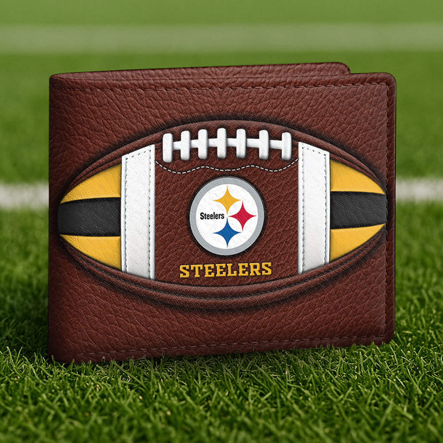 PIT x NFL Football Men Special Brown Wallet DATND TANTD