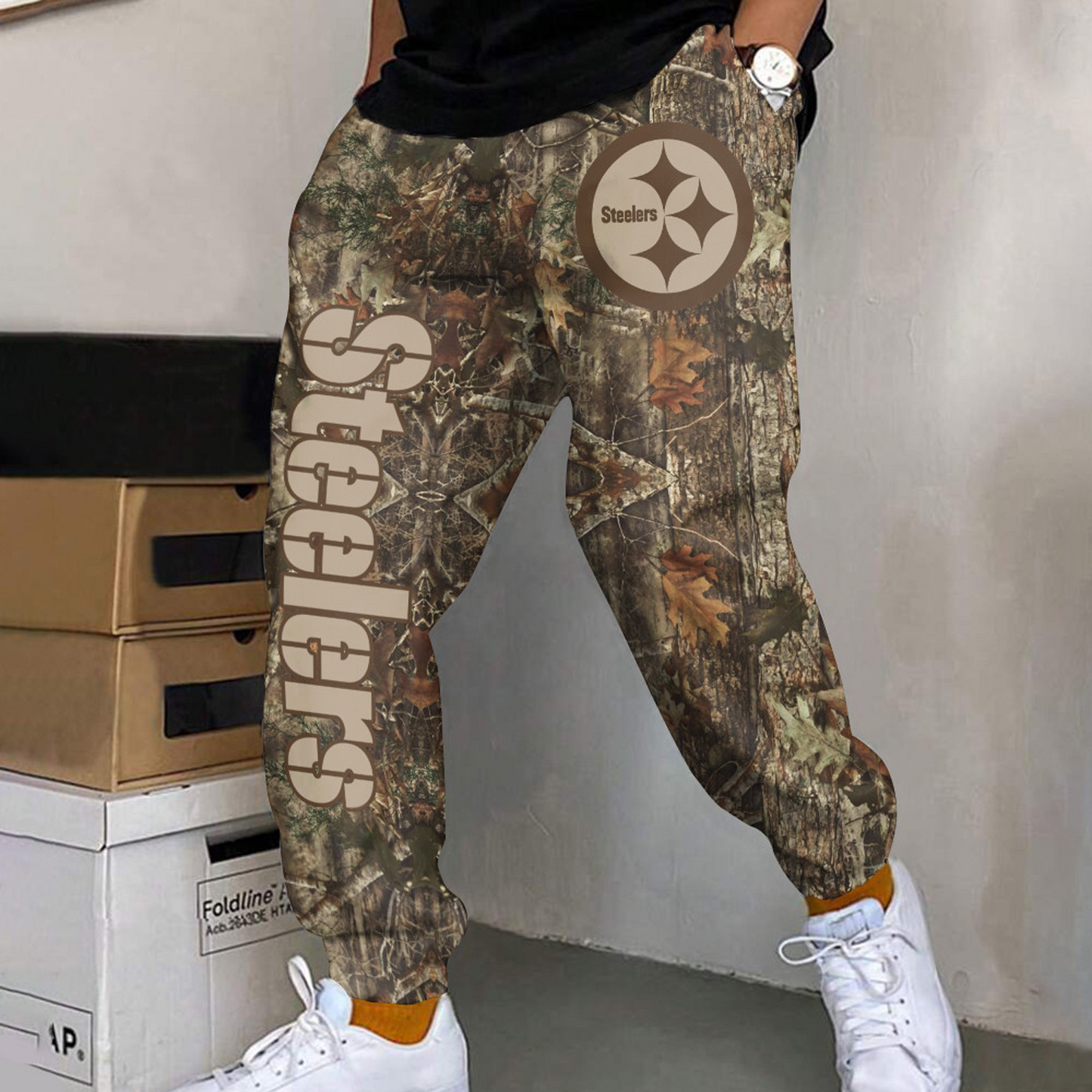 PIT x NFL Football Team Hunting Camo Long Pants DATND TANTD