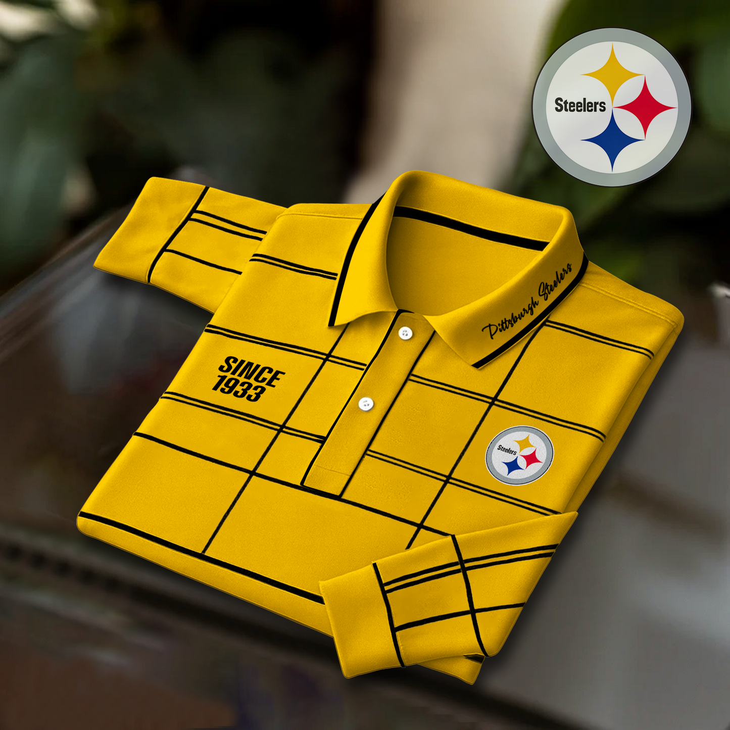 PIT x NFL Polo Shirt Long Sleeve DatND DVT