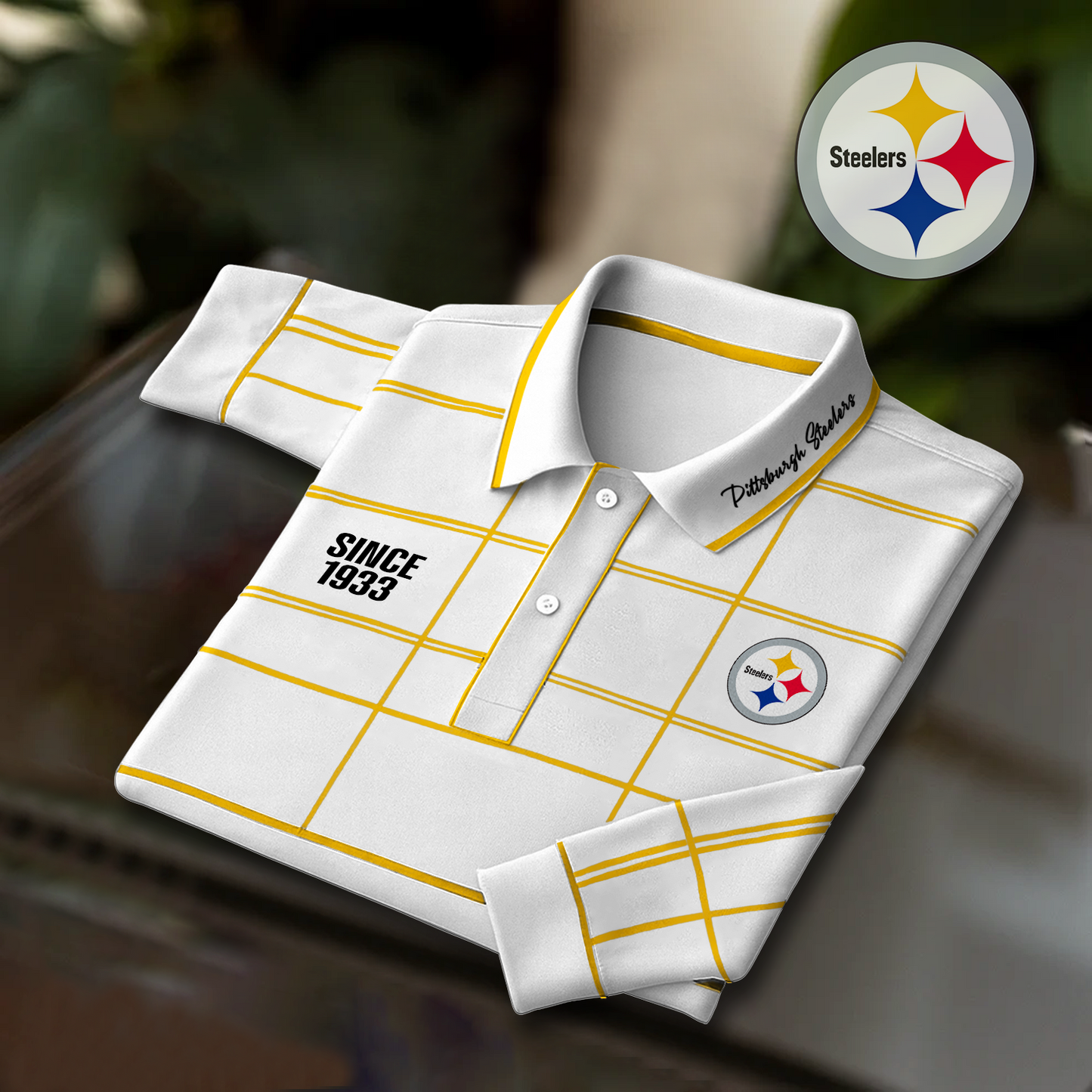 PIT x NFL Polo Shirt Long Sleeve DatND DVT