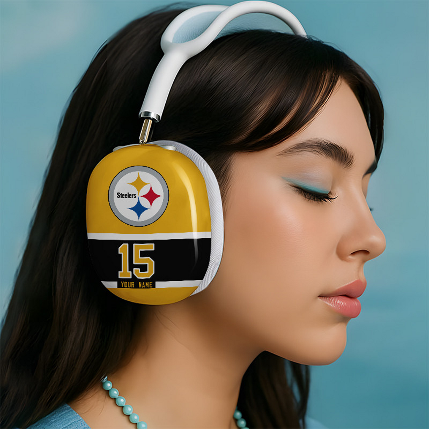 PIT x NFL Special Airpod Max Case Cover Personalized DATND TANTD